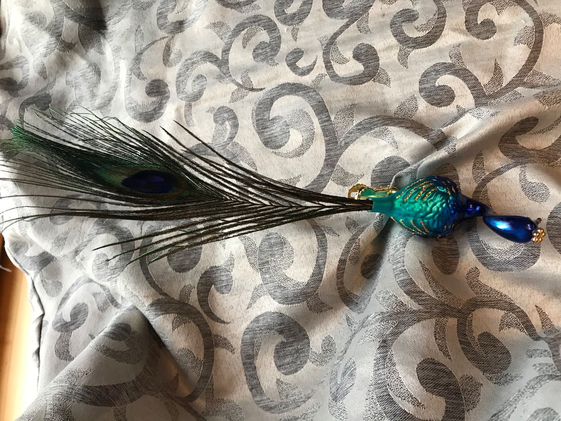 Alle Dekorationen: Pfau blau-Türkis Vogel Christbaumschmuck – Neu und originalverpackt aus Alpnach Dorf von marvo 5