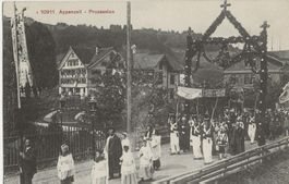 Appenzell, Prozession, 1917