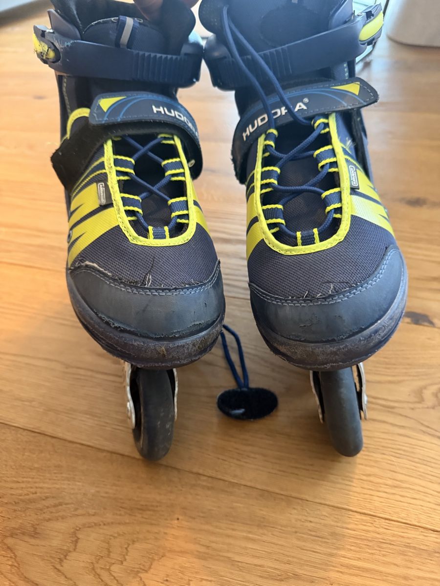 Inline-Skating & Rollschuhe: HUDORA inline skates adjustable size 35-40 EU blue yellow – Gebraucht aus Männedorf von iza04 6