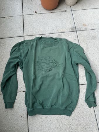 Sweatshirt Michael Bogner grün mit Stickerei gebraucht