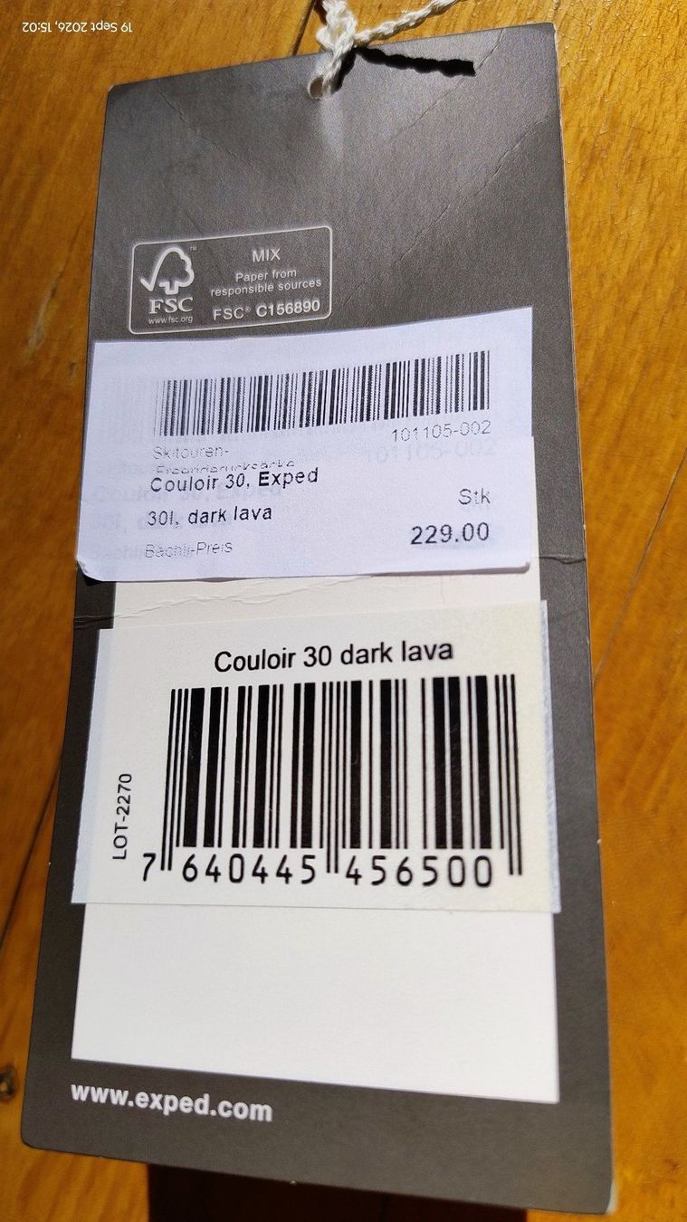 Rucksäcke: Exped Rucksack Couloir 30 – Neu und originalverpackt aus Zürich von Pierre8000 2