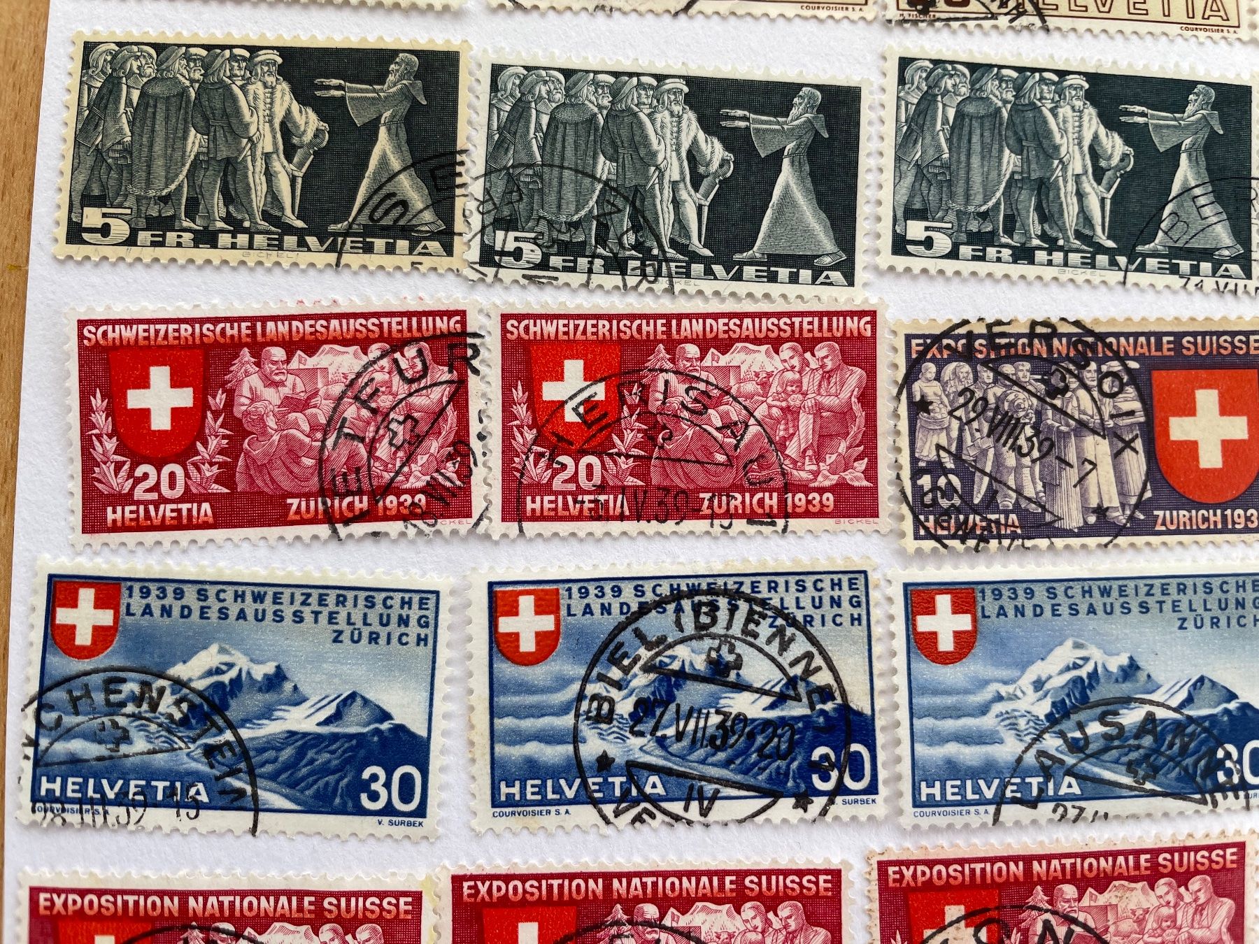 Alle Briefmarken: 55 timbres BELLES OBLIT. dès 10.- – Gebraucht aus Sonceboz-Sombeval von Comment2 4