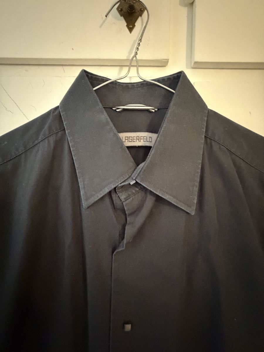 Karl Lagerfeld Camicie: Camicia Karl Lagerfeld nera taglia 39/102 cotone – Usato da Lugano venduto da can_xdd8