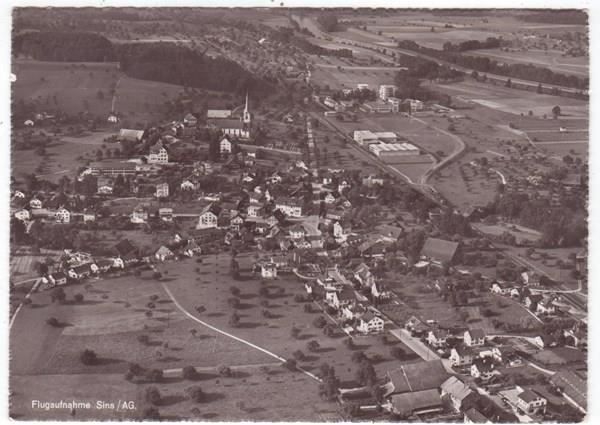 Sins AG Flugaufnahme Nr.15546 , 1955 Kaufen auf Ricardo