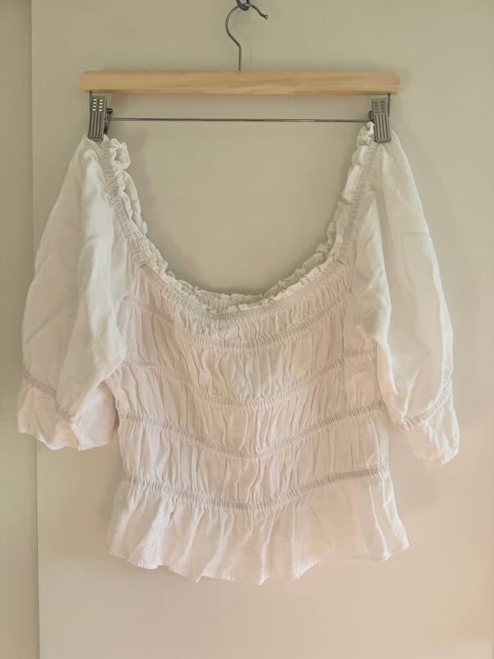 Camicette: Weiss Top Bluse Gr. M romantic gypsy – Usato da Zürich venduto da gosia_z 2