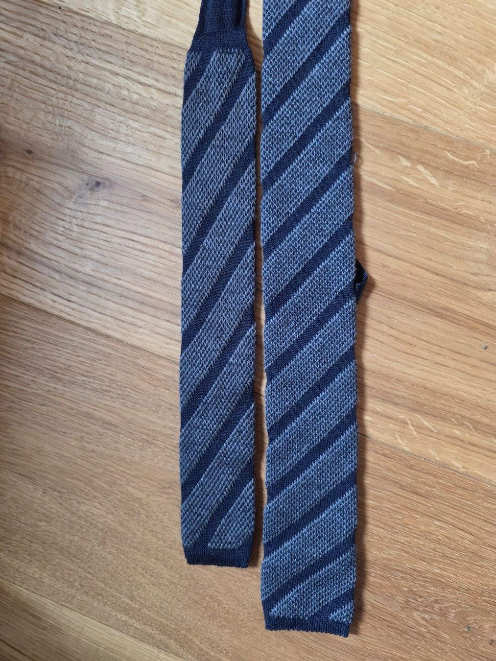 Navyboot Cravatte: Navyboot - Kravatte - Krawatte 100% Wolle blau/grau – Usato da Walterswil BE venduto da Lonitti 6