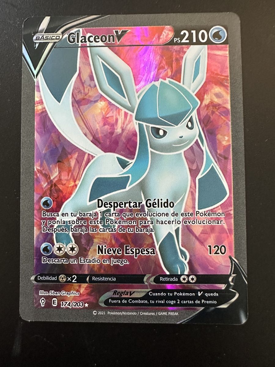 Cartoline: Glaceon V 174/203 Evolving Skies – Usato da St. Gallenkappel venduto da mik_7tw2