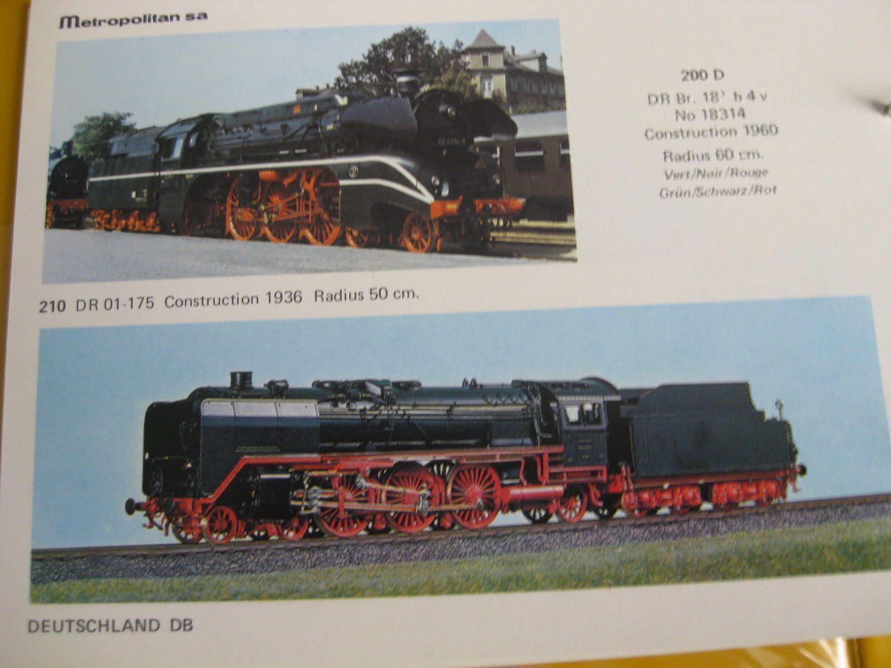 Metropolitan Modellini di ferrovie: Metrop Katalog Blau,  1978 – Usato da Buchs ZH venduto da swiss-train 8