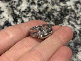 Fossil Ring mit Zirkonia, wunderschön funkelnd 💎 Top! ✨