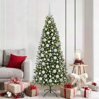 vidaXL Weihnachtskugel-Set 120 stk. 300 LEDs Warmes WeiÃŸ Ã˜