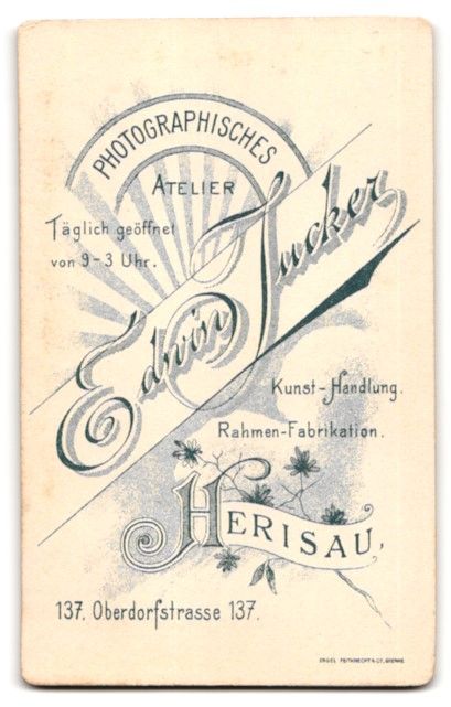 Fotografie & Manifesti: Fotografie Edwin Tucker, Herisau, Oberdo – Usato da Berlin venduto da bartko-reher 1