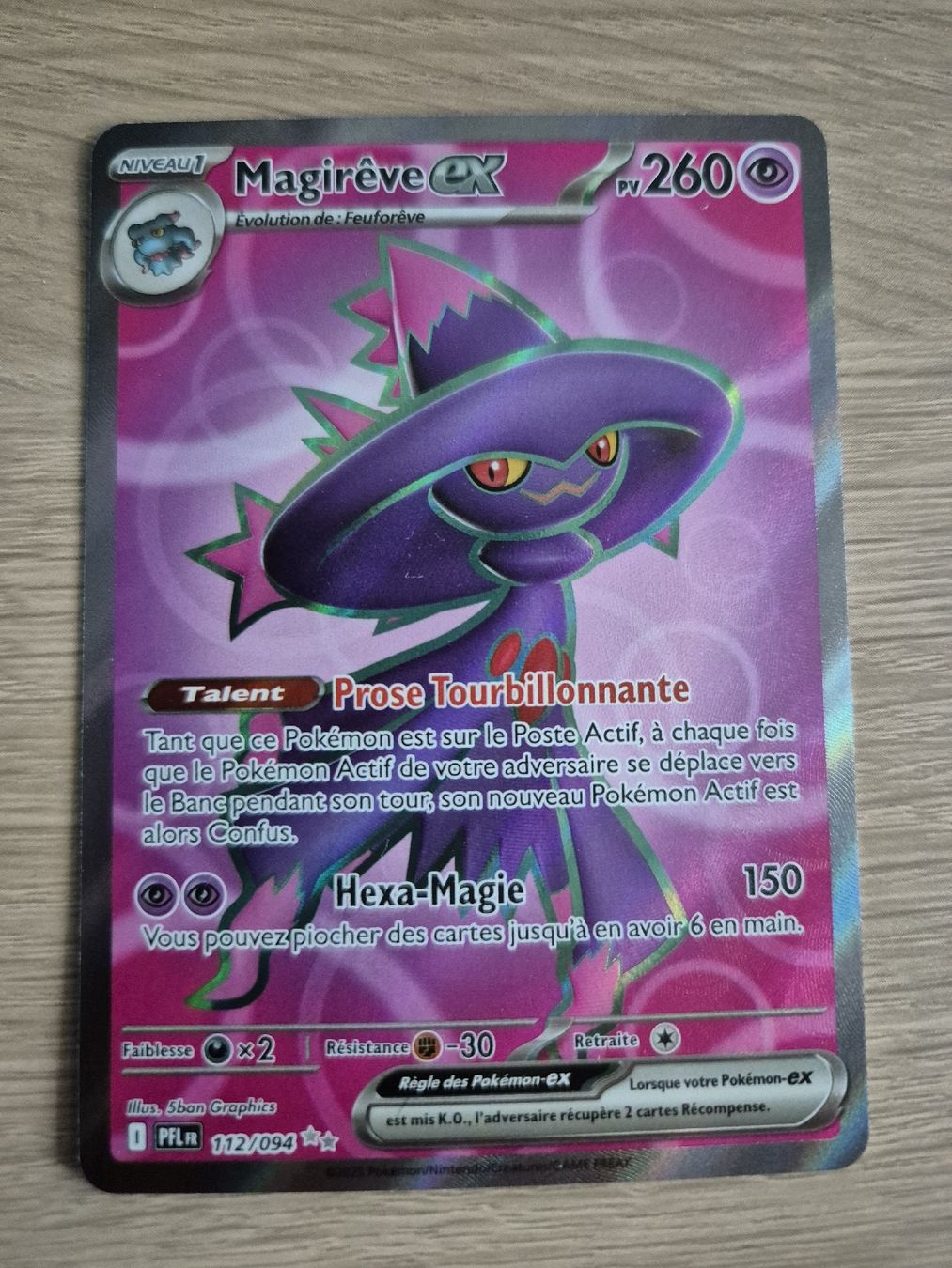 Pokémon Carte collezionabili: Magirêve EX 112/094 – Nuovo (secondo la descrizione) da Ursy venduto da RetroBebar777