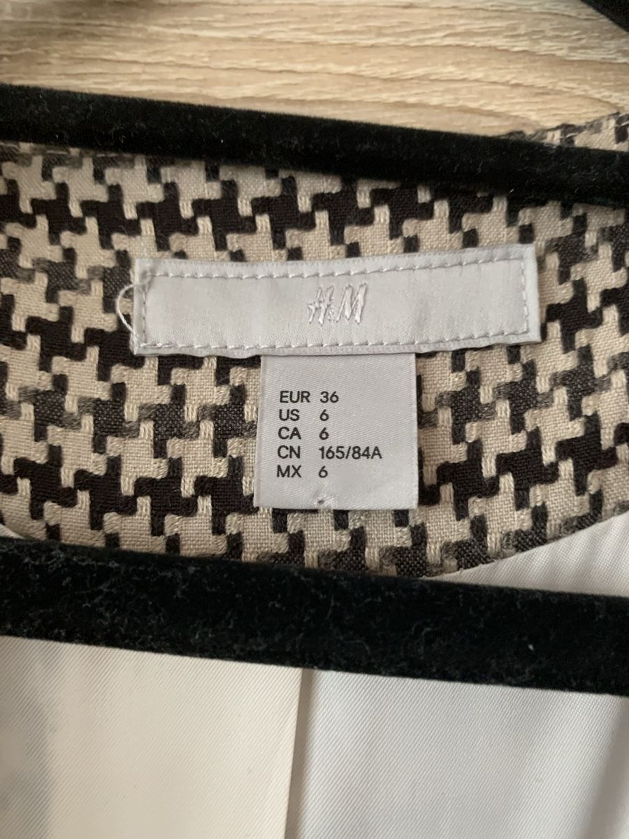 H&M Cappotti: Blazer noir et blanc à carreaux – Nuovo (secondo la descrizione) da Montreux venduto da Izapeche811 3
