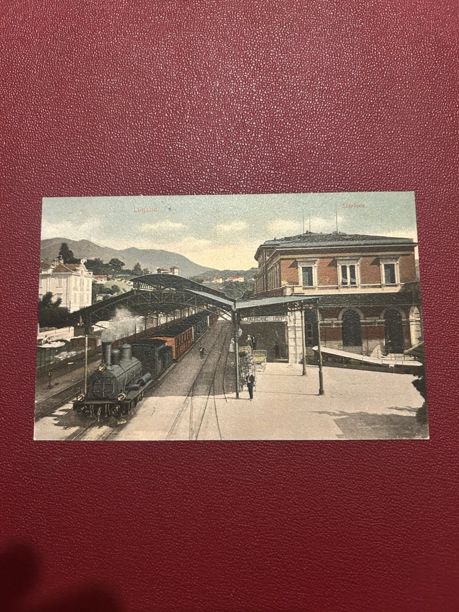 Cartoline postali: Lugano Stazione 1903 – Usato da Breganzona venduto da Milesbo