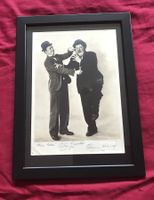LAUREL & HARDY - signiertes Vintage-Grossfoto (18x26cm) COA