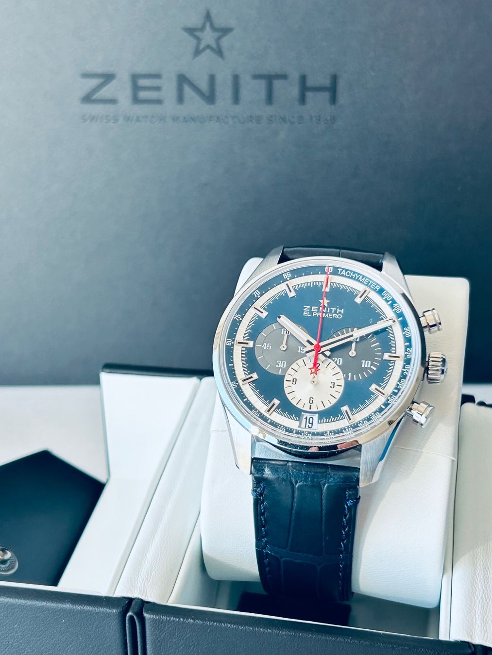 Zenith Orologi: Zenith CHRONOMASTER El Primero. New/Garantie. – Nuovo e nell'imballaggio originale da Genève venduto da GLwatchsa 7
