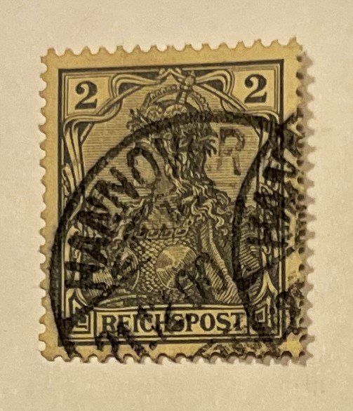 Tutti i francobolli: Reichspost Germania 2 Pfennig 1902 – Usato da Oftringen venduto da Vucki