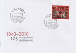 115A FDC mit Gold-Überdruck, Katalog SBK 2026 Fr. 35.00
