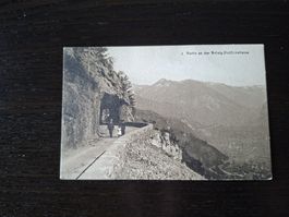 Ansichtskarte Partie an der Brünig-Hohfluhstrasse antik