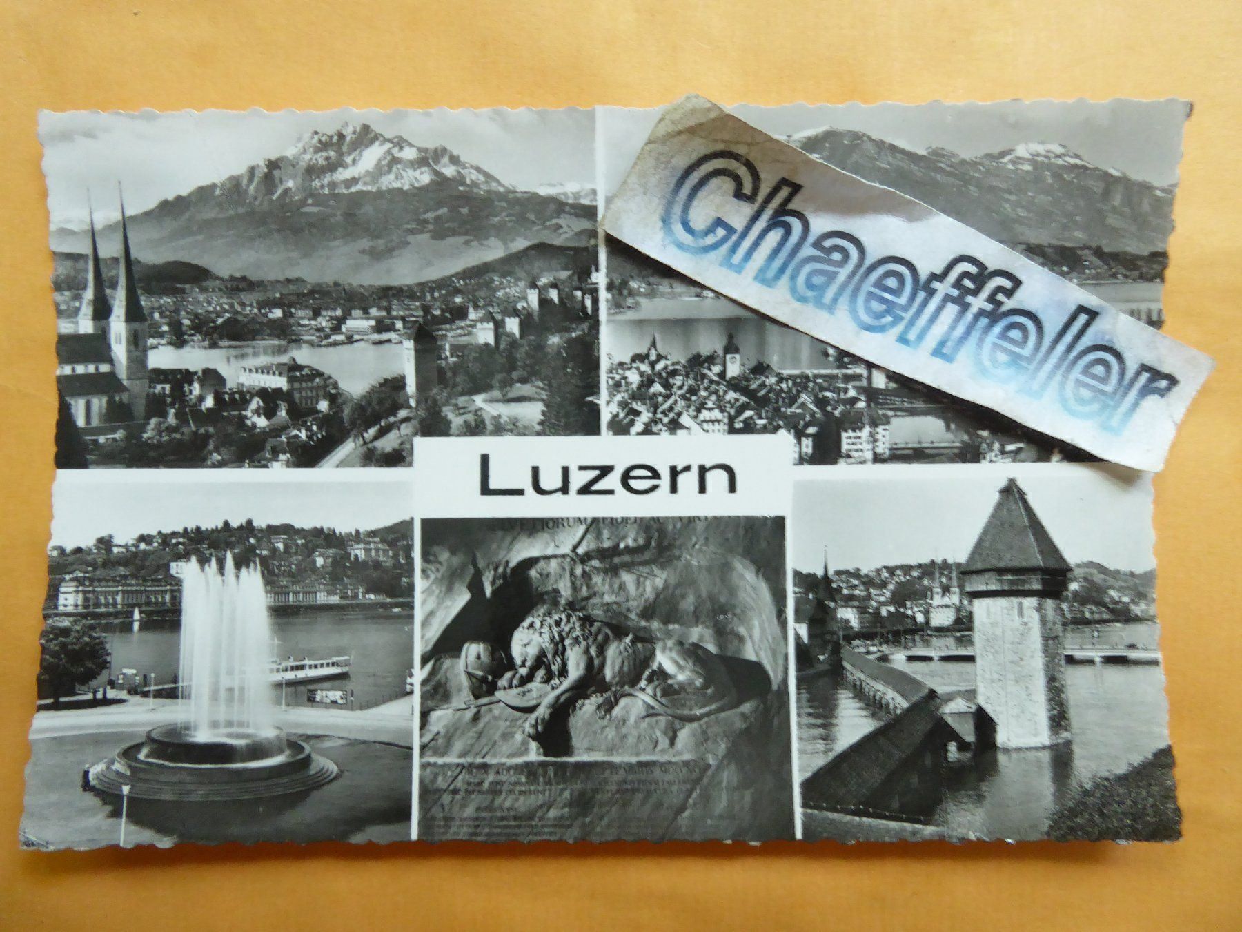 Cartoline postali: Luzern – Usato da Zürich venduto da Chaeffeler