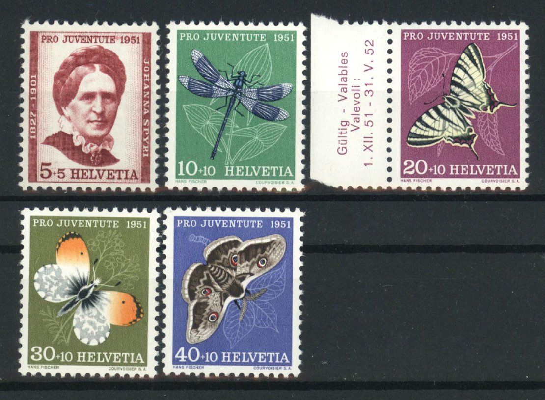Tutti i francobolli: 1951, Pro Juventute ** – Usato da Willisau venduto da Vollstempel