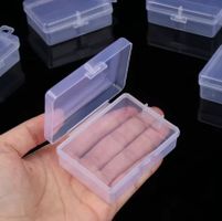 Aufbewahrungsboxen transparent  6.7 cm x 4.9 cm x 2.3 cm.