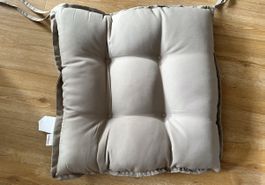 8 Stuhlkissen (NEU) Beige, 50 x 50 cm