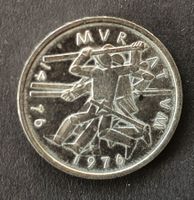 2 x Gedenkmünzen, Fr. 5.00, 1976