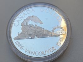 🇨🇦 Kanada $1 1986 Vancouver Proof – 0,375 oz Silber