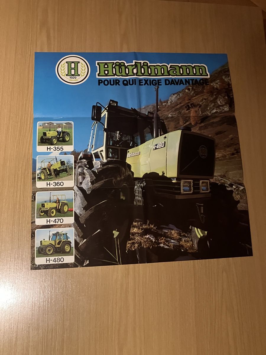 Hürlimann Traktoren: Grosse Prospektesammlung Hürlimann – Neu (gemäss Beschreibung) aus Lommis von gorenc-swiss 2