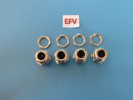 4Stk. M20 Messing EMV Kabelverschraubung