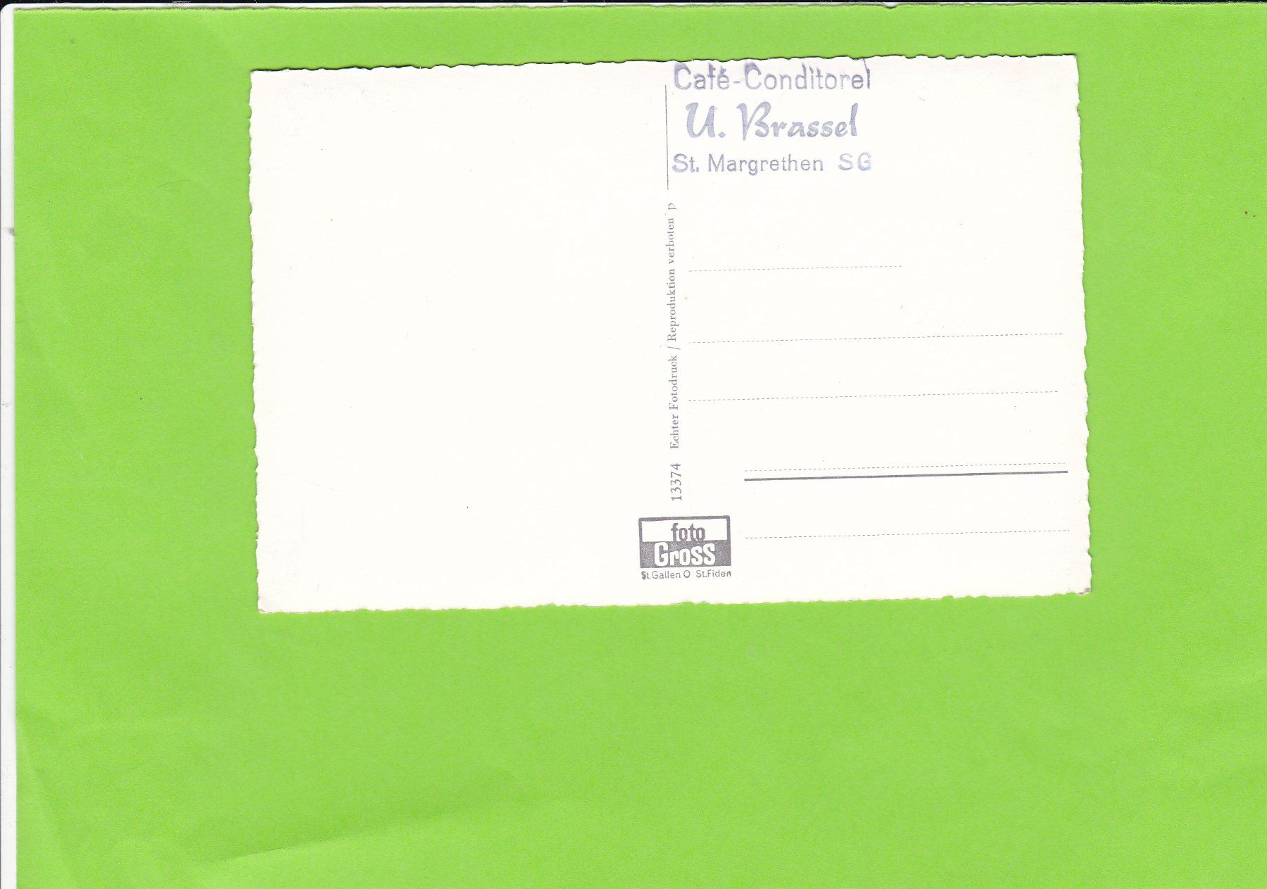 Cartoline postali: St. Margrethen SG mit Bodensee – Usato da St. Peterzell venduto da neckertal 1