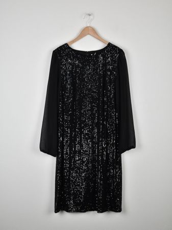 Betty & Co Cocktailkleid, Pailletten, schwarz, Gr.42, neu