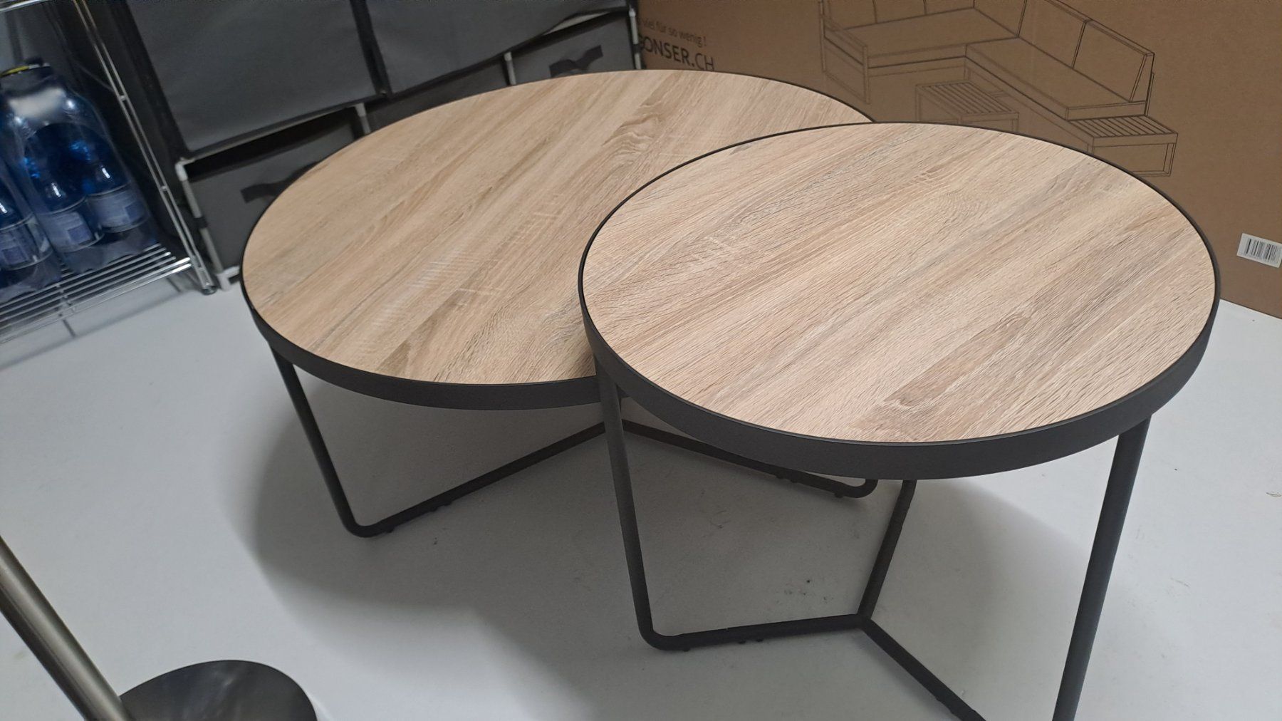 Beliani Tables: 2x Couchtisch Set MELODY Hellbraun – D'occasion à Winterthur par mag_6zt2 2