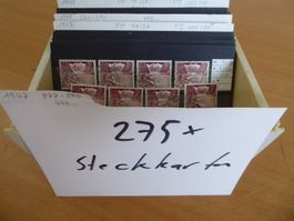 Händlerlager mit 275 Steckkarten und guten Werten postfrisch