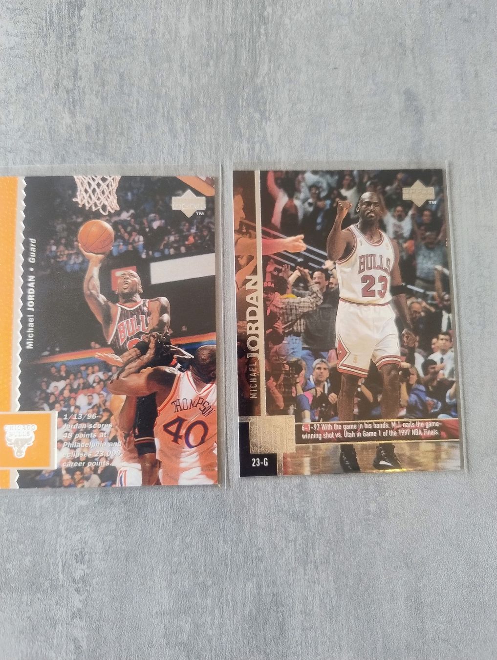 Nba Carte collezionabili: NBA Lot 2 cartes Upper deck Michael Jordan  – Nuovo (secondo la descrizione) da Martigny venduto da jul_7s5x