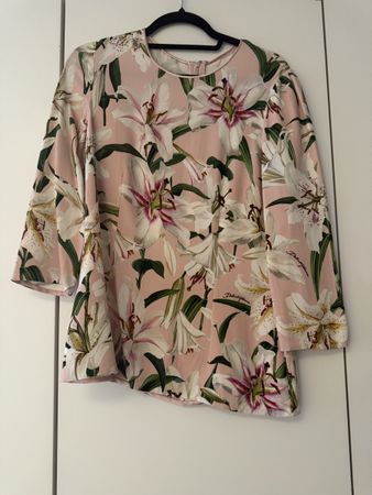 Dolce & Gabbana Damen Bluse Blumenmuster rosa Gr. M