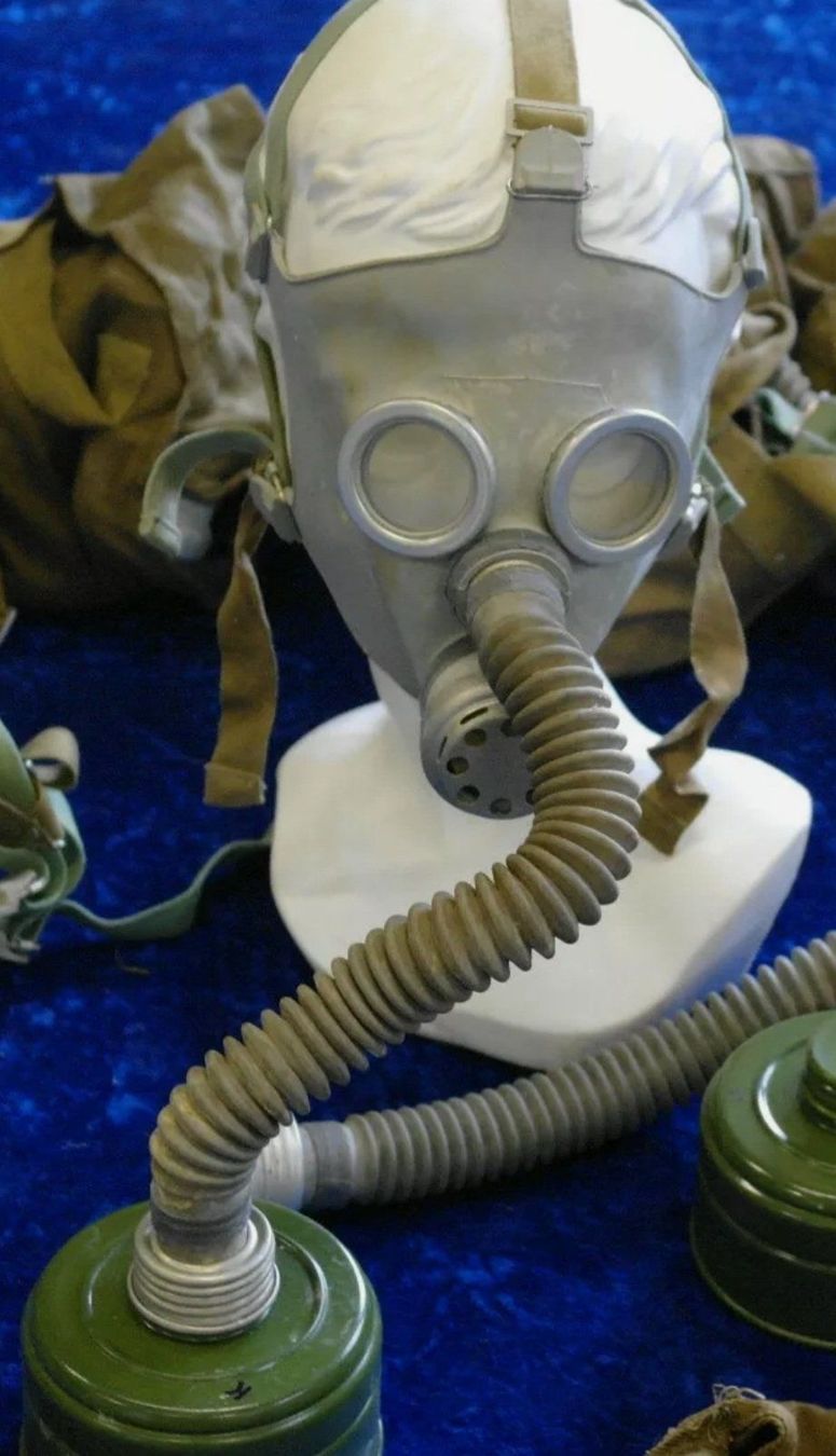 Protezione per viso e udito: Kinder Gasmaske + Filter und Tasche. – Nuovo (secondo la descrizione) da Fislisbach venduto da jos_cf6h