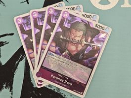 4x One Piece TCG - Roronoa Zoro EN