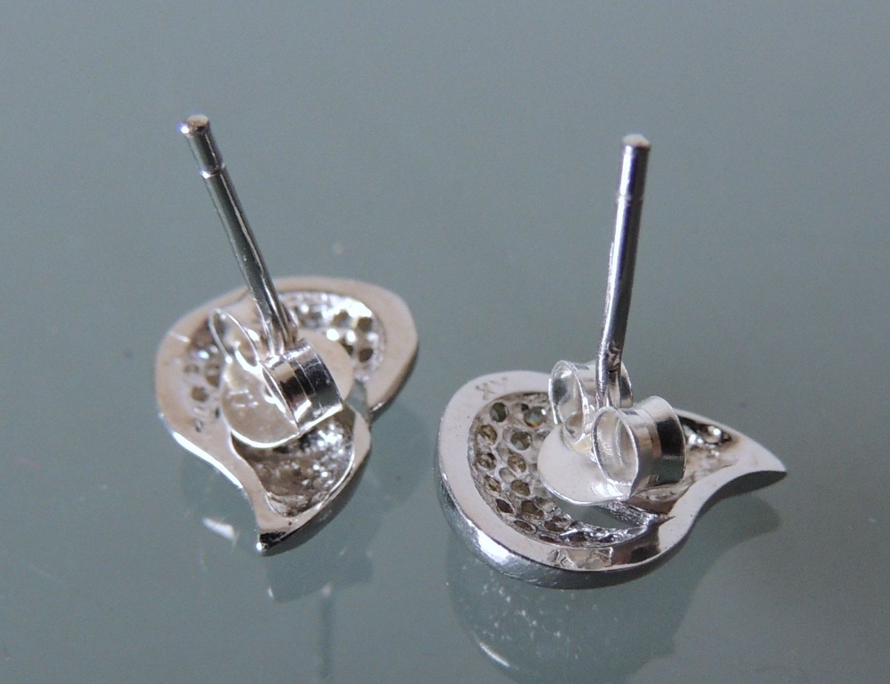 Orecchini pendenti & Orecchini a lobo: Silber 925 Ohrstecker mit Zirkonias – Nuovo (secondo la descrizione) da Waldenburg venduto da schaller707 3