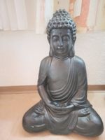 Buddha Figur sitzend schwarz Hca.cm Dekoration guter Zustand
