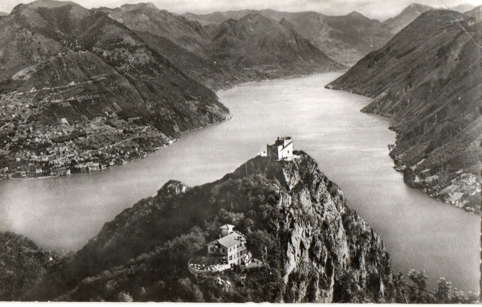 Ansichtskarten: Monte S.Salvatore s.Lugano – Gebraucht aus Melano von pisonsdro