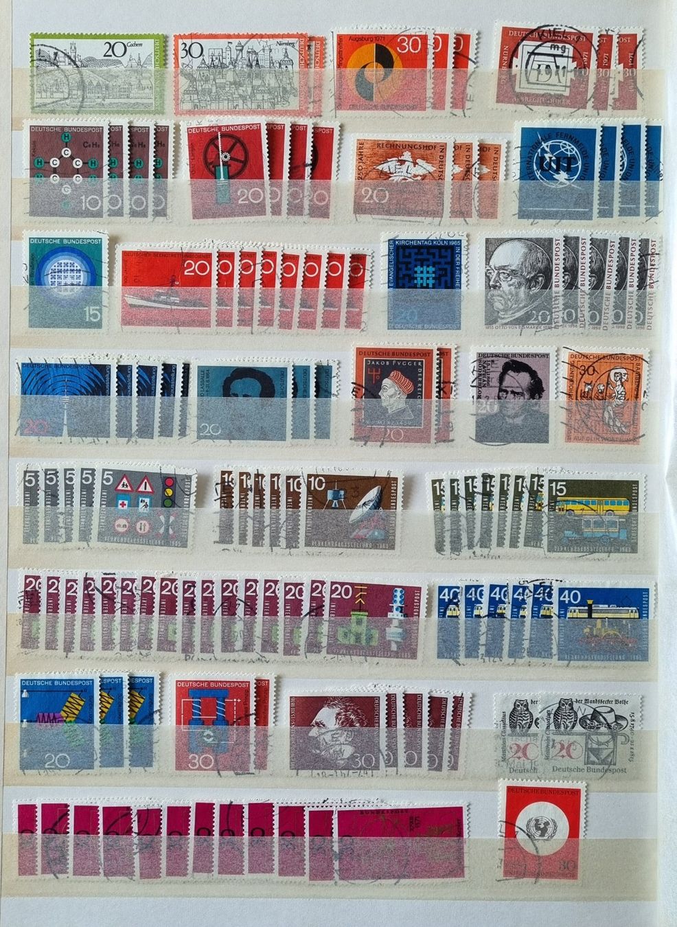 Tutti i francobolli: BRD Briefmarken Album Deutsche Bundespost – Usato da Thun venduto da yvonne.95 5