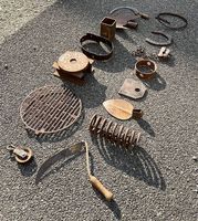 ATELIER AUFLÖSUNG - Metallteile / Rost-Deko