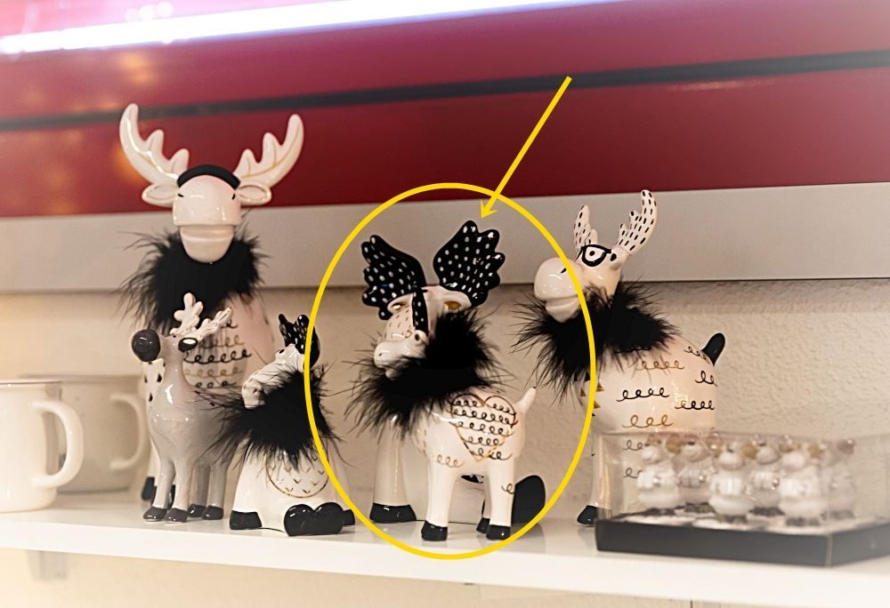 Tutte le decorazioni: Deko Hirsch sitzend, Keramik H19cm weiss – Nuovo e nell'imballaggio originale da Wettingen venduto da Swala 3