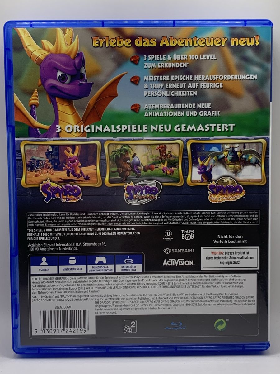 Sony Spiele: PS4 - Spyro Reignited Trilogy – Gebraucht aus Ostermundigen von RG-Collector 1