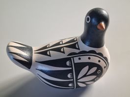 Oiseau art mexicain, Tonala, céramique, fait main, signé.