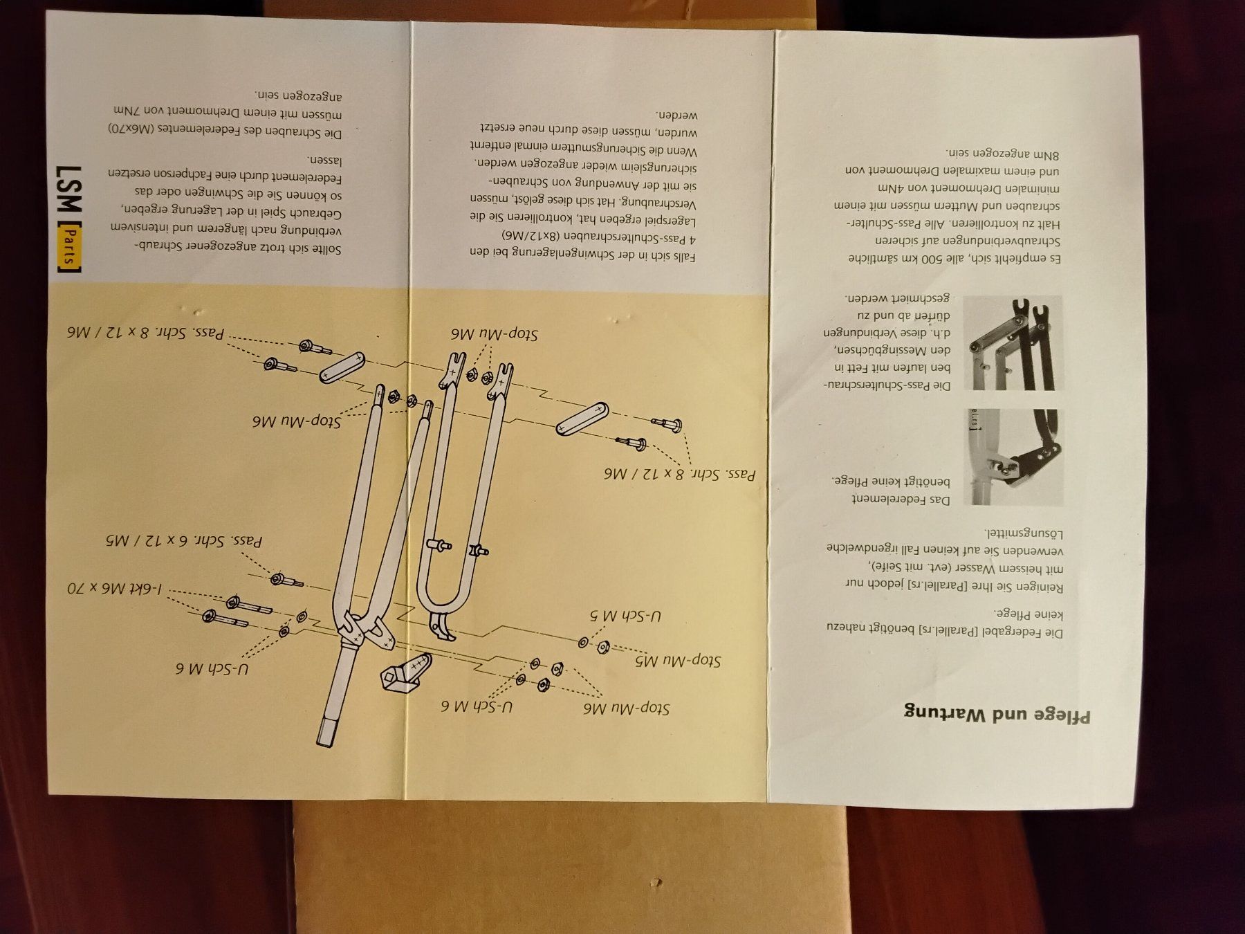 Ersatzteile: LSM Parallel-rs Federgabel Stolz Fahrradbau – Neu und originalverpackt aus Lohn-Ammannsegg von analogis 3