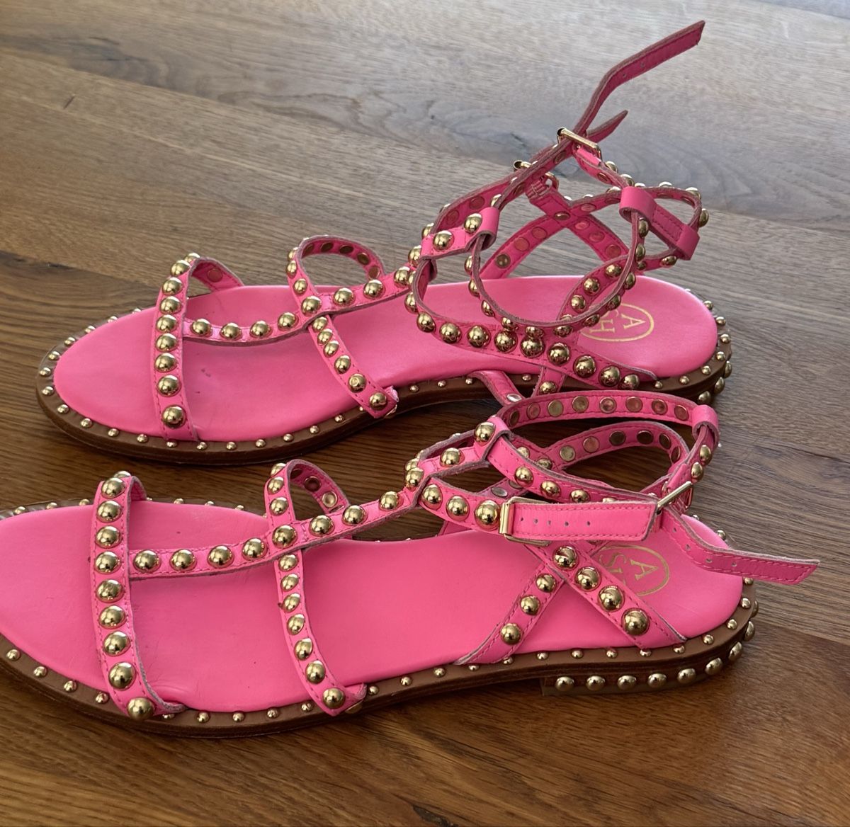 Scarpe da donna: ASH, studded Sandale. Pink, Gr. 40 – Usato da Oberwil BL venduto da cocopalm1068 1