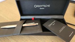 Caran d'Ache Kugelschreiber silber Ecridor Golf mit Box